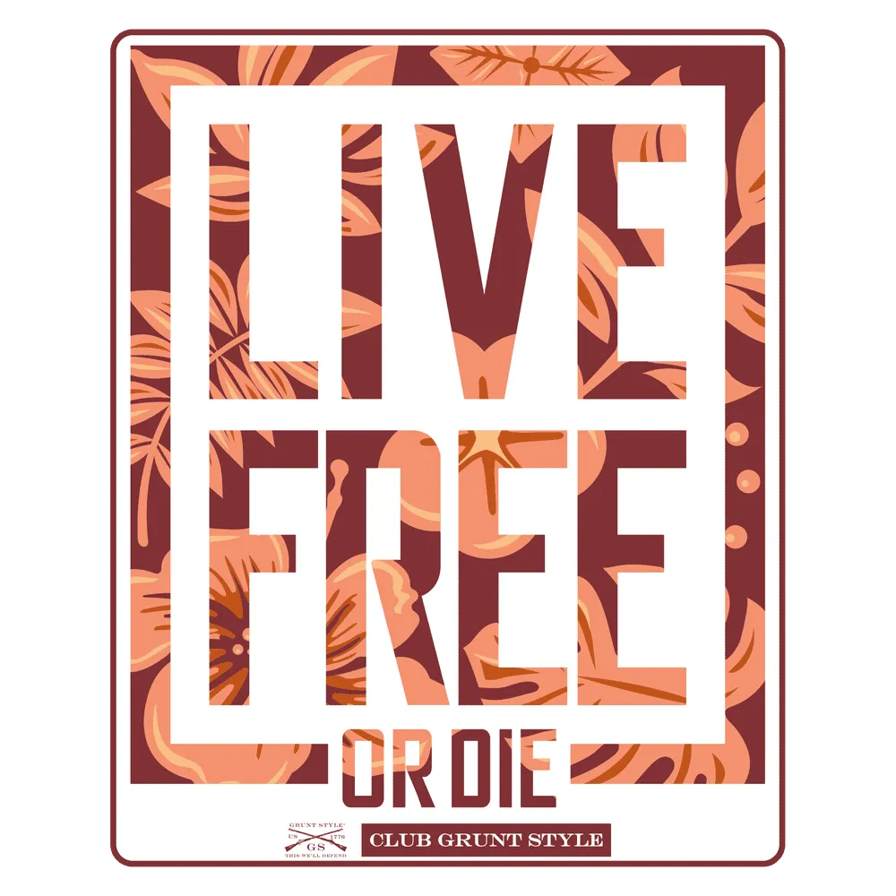 2024 April Club Sticker - Live Free