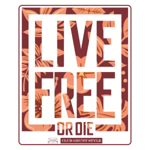 2024 April Club Sticker - Live Free