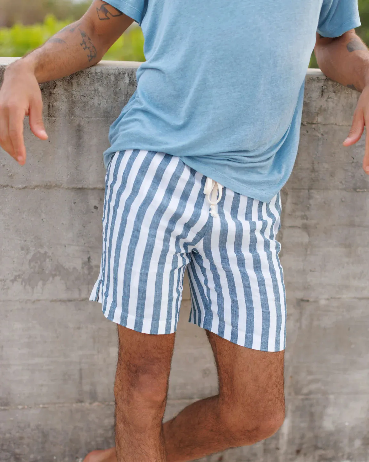 Alex Crane Big Wave Striped Bo Short