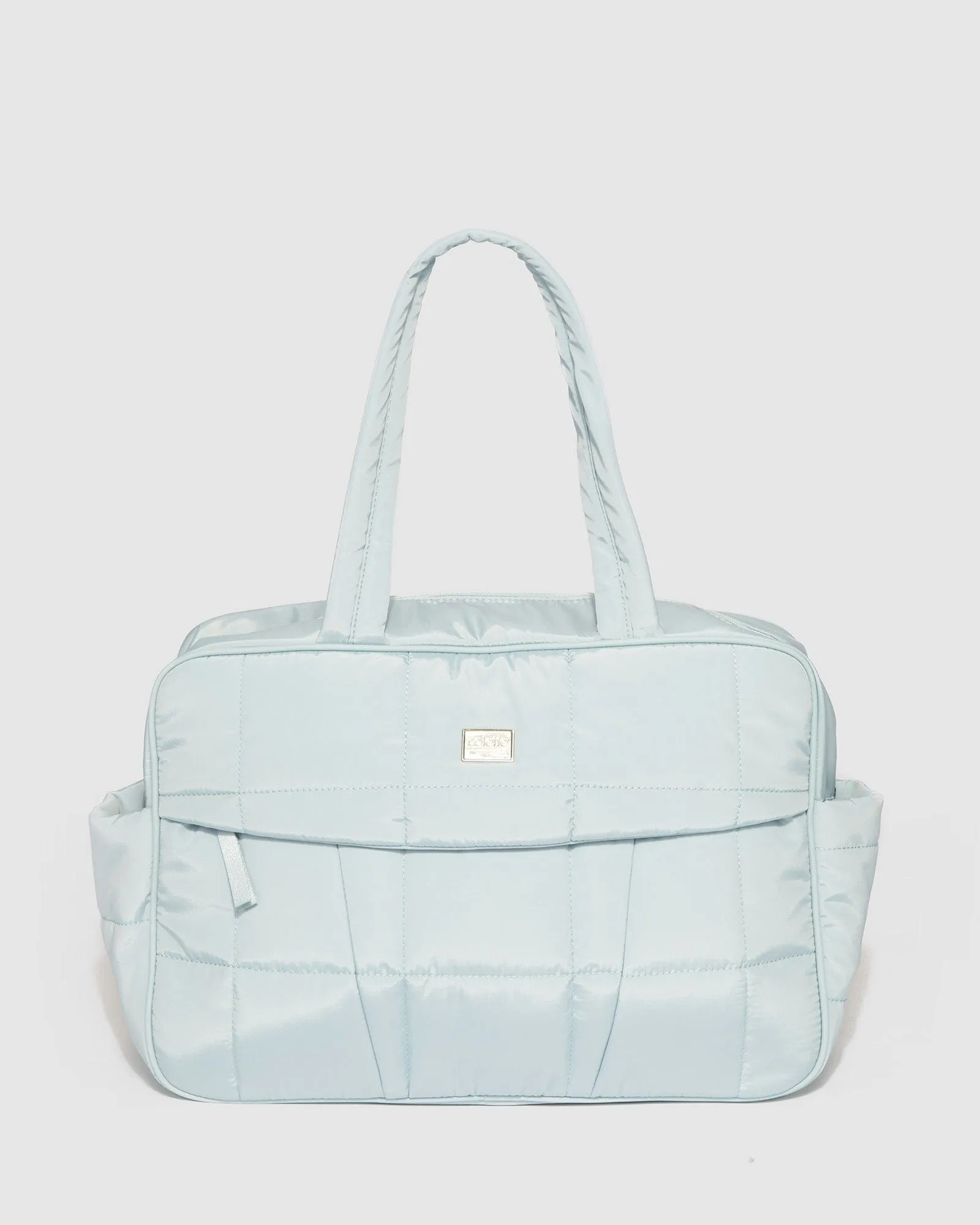 Baby Blue Ash Duffle Workout Bag