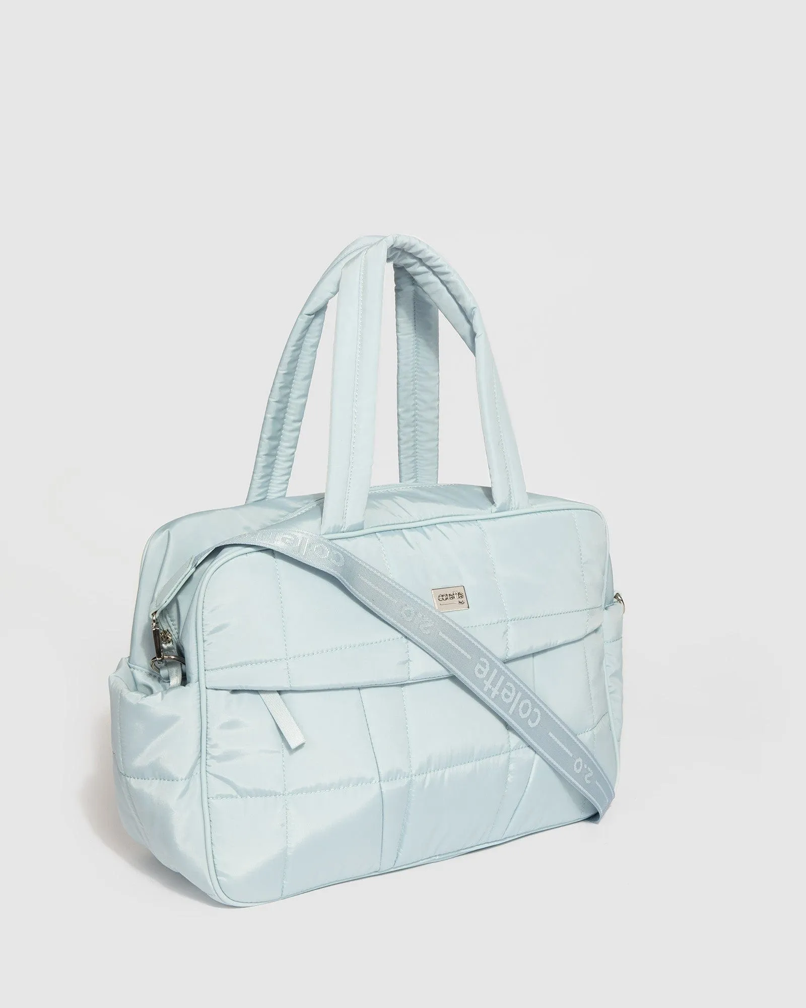 Baby Blue Ash Duffle Workout Bag