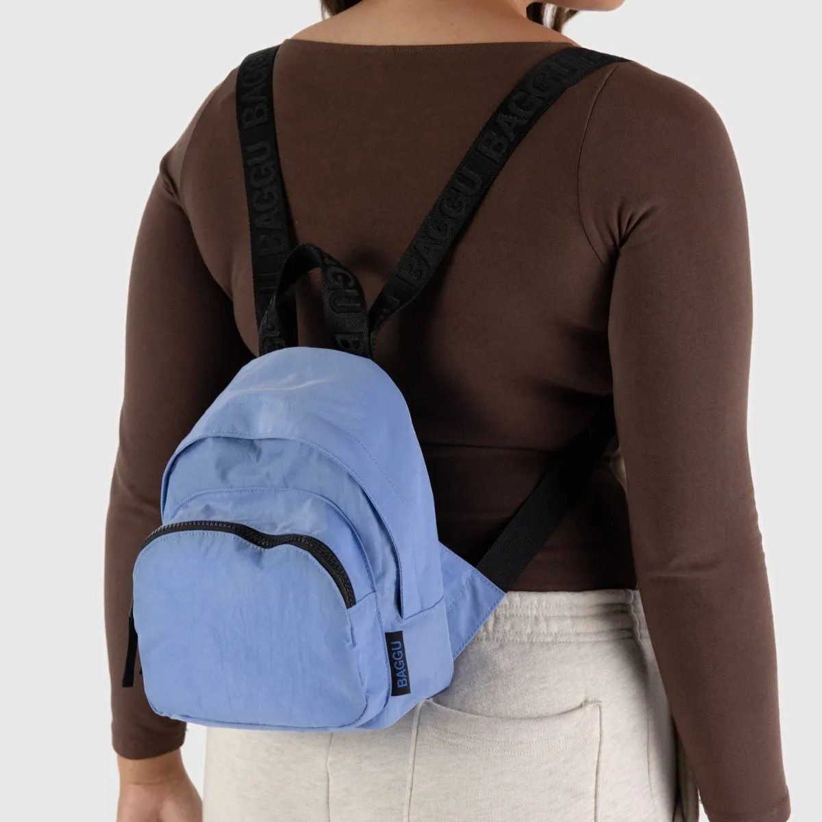 Baggu Mini Nylon Backpack in Cornflower