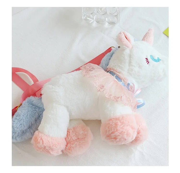 Ballerina Unicorn Plush Handbag