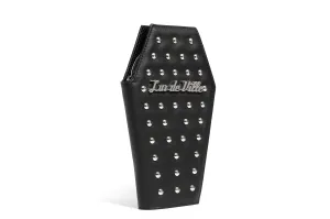 Black Matte Studded Coffin Wallet