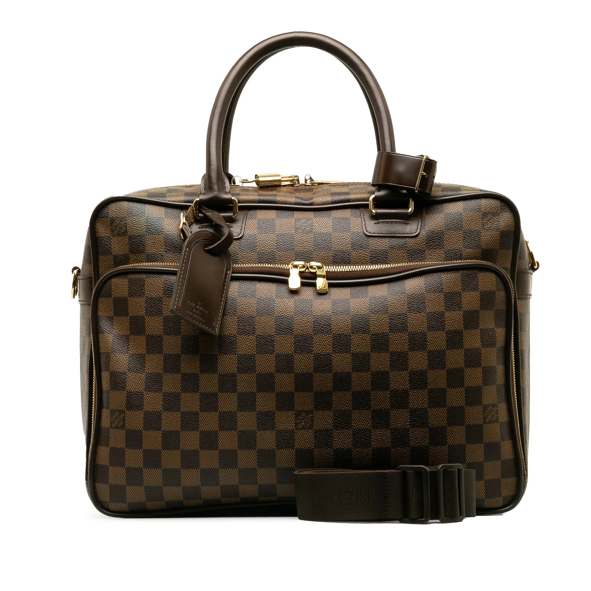 Brown Louis Vuitton Damier Ebene Icare Business Bag