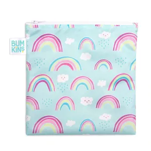 Bumkins Reusable LARGE Snack/Sandwich Bag - Rainbow