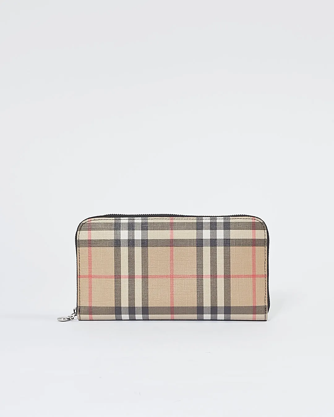 Burberry Nova Check Coated Canvas Zippy Wallet