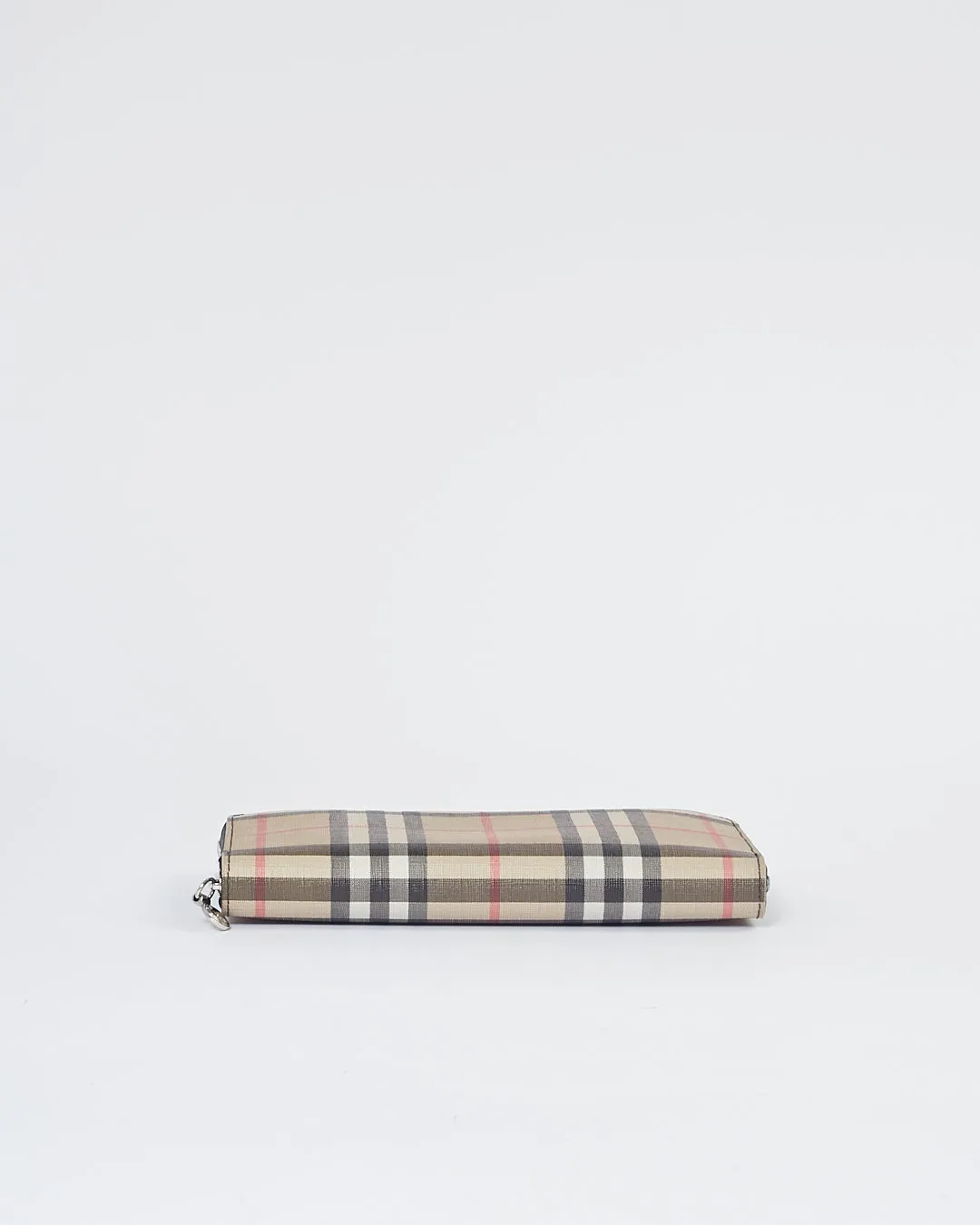 Burberry Nova Check Coated Canvas Zippy Wallet