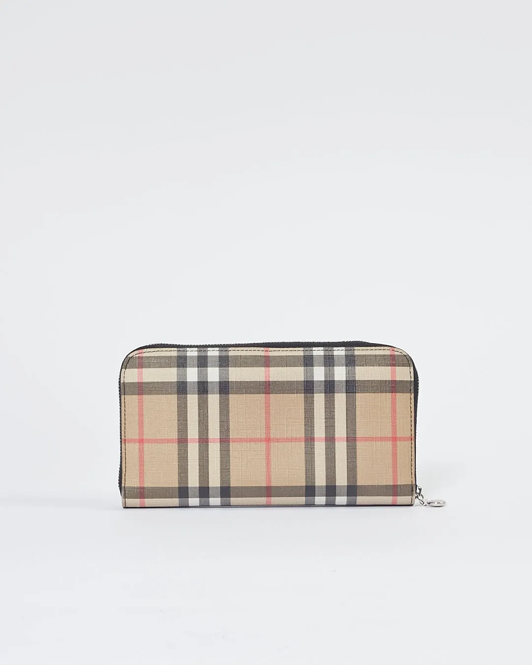 Burberry Nova Check Coated Canvas Zippy Wallet