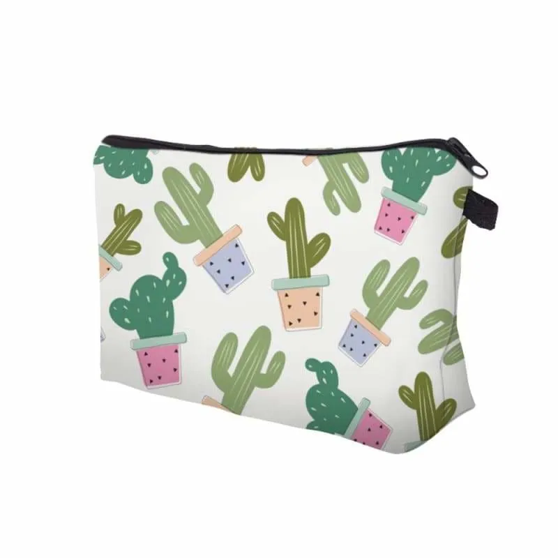 Cactus cosmetic bags