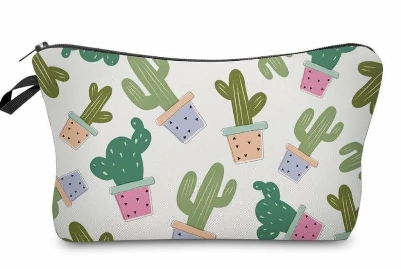 Cactus cosmetic bags