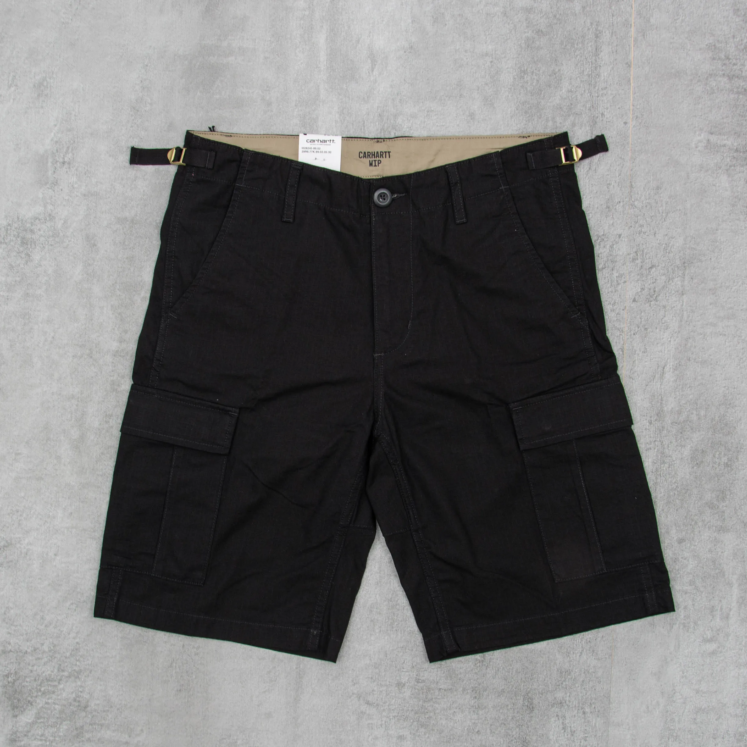 Carhartt WIP Aviation Short - Black Rinsed