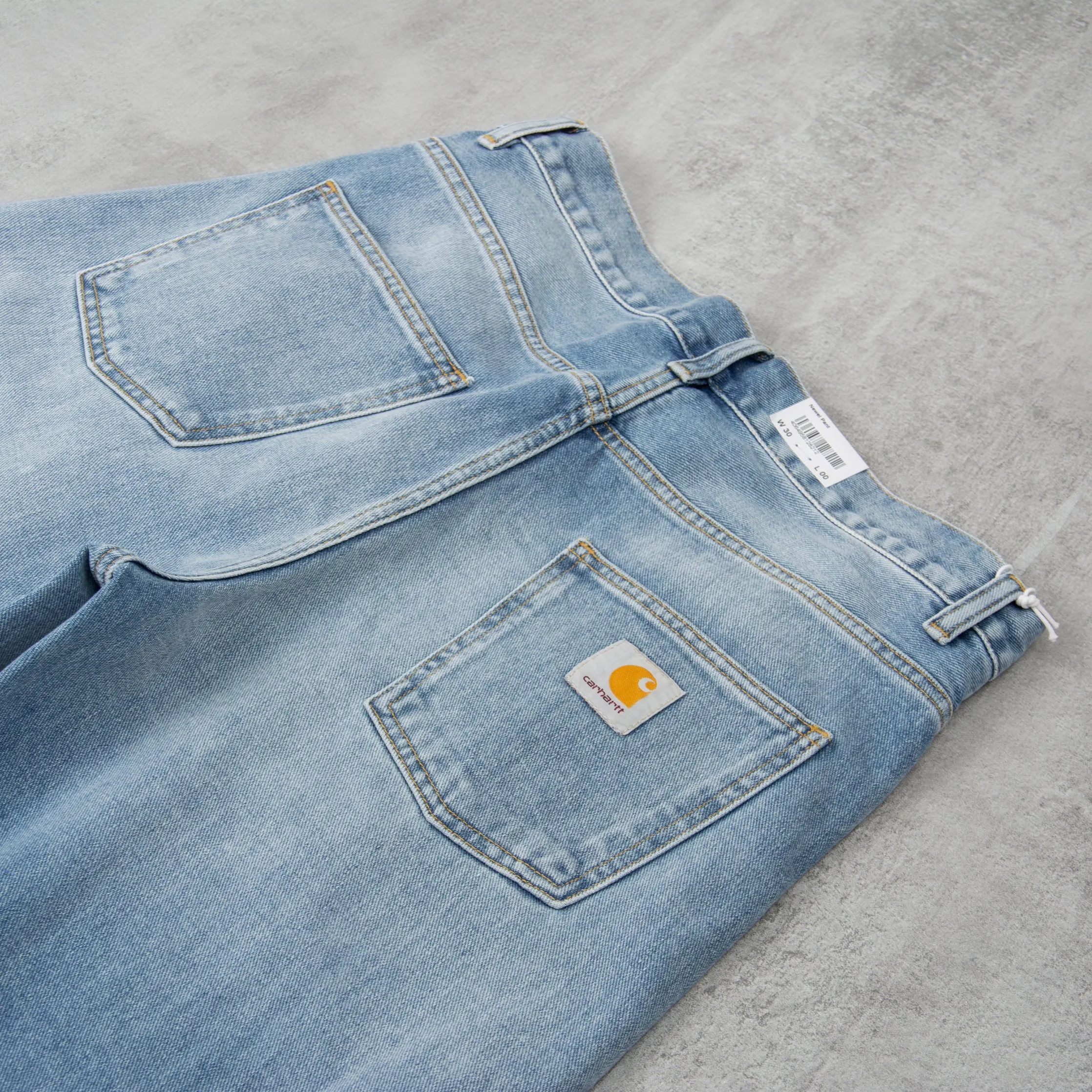 Carhartt WIP Newel Pant Jeans - Blue Light Used