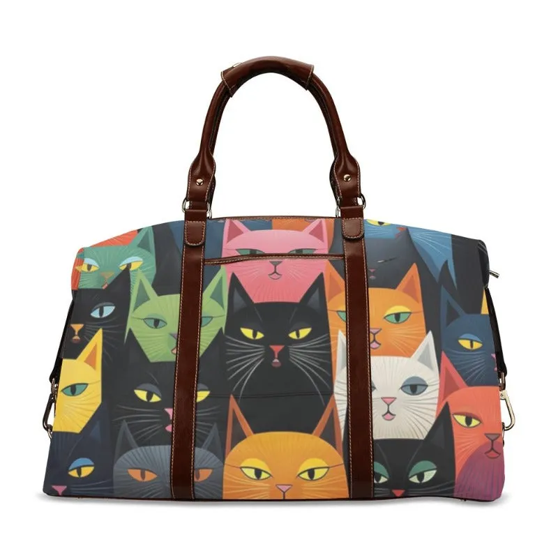 Cat Themed Travel Bag