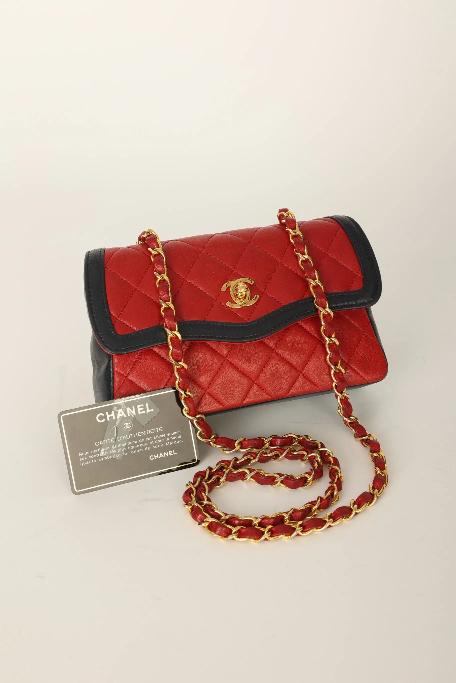 Chanel 1989 Lambskin Mini Flap w/ Wallet