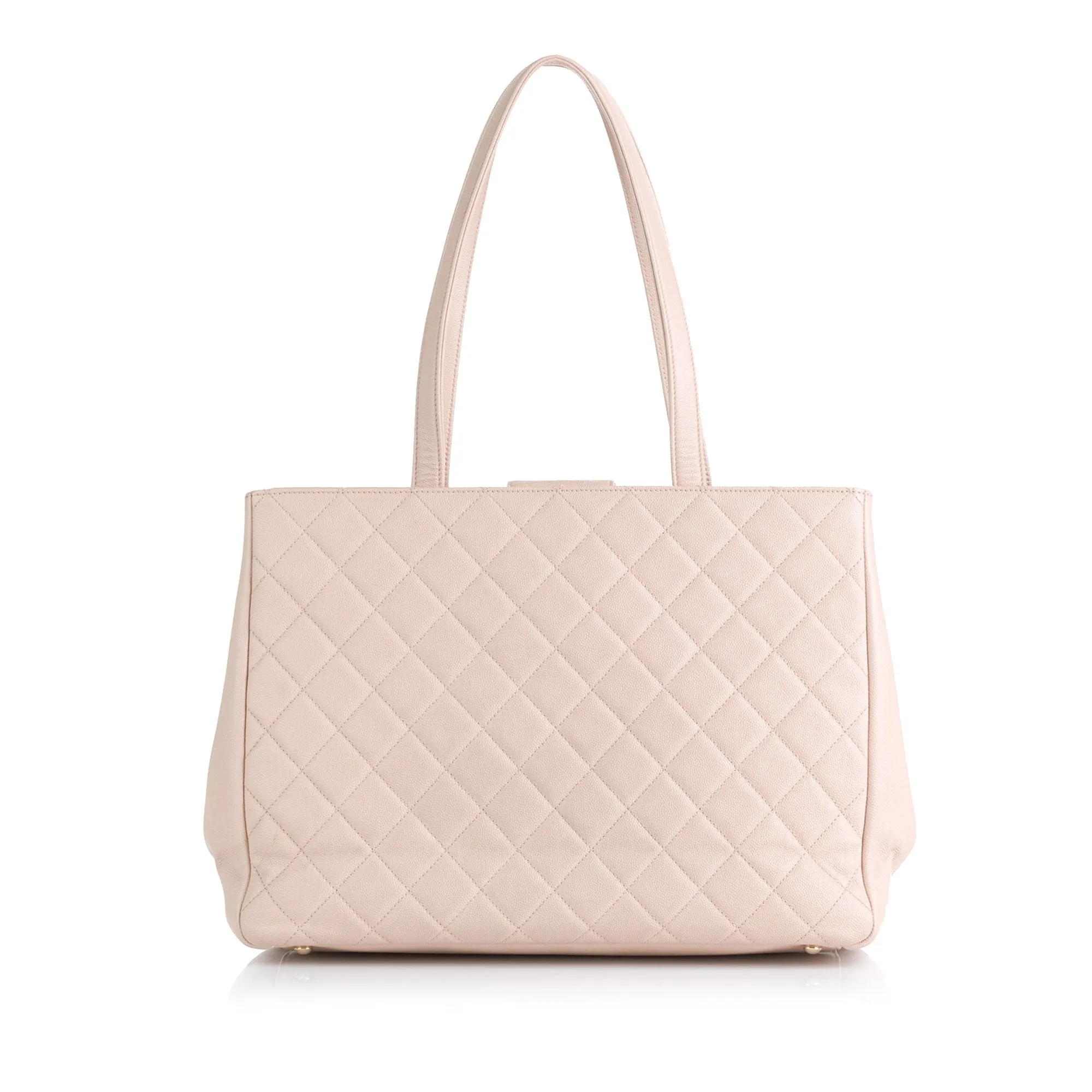 Chanel Business Affinity Tote Bag pink Caviar gold