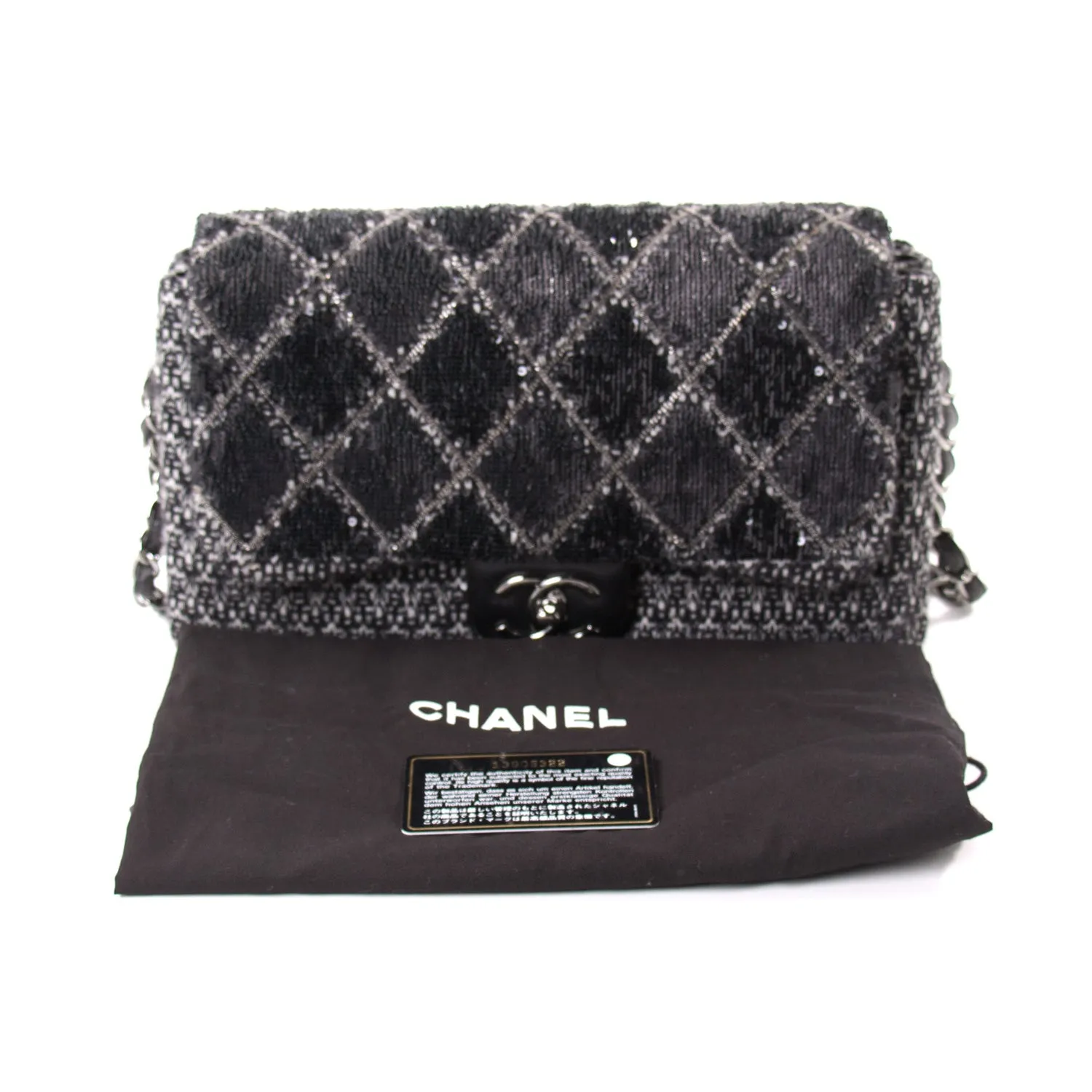 Chanel Sequin Tweed Flap Bag