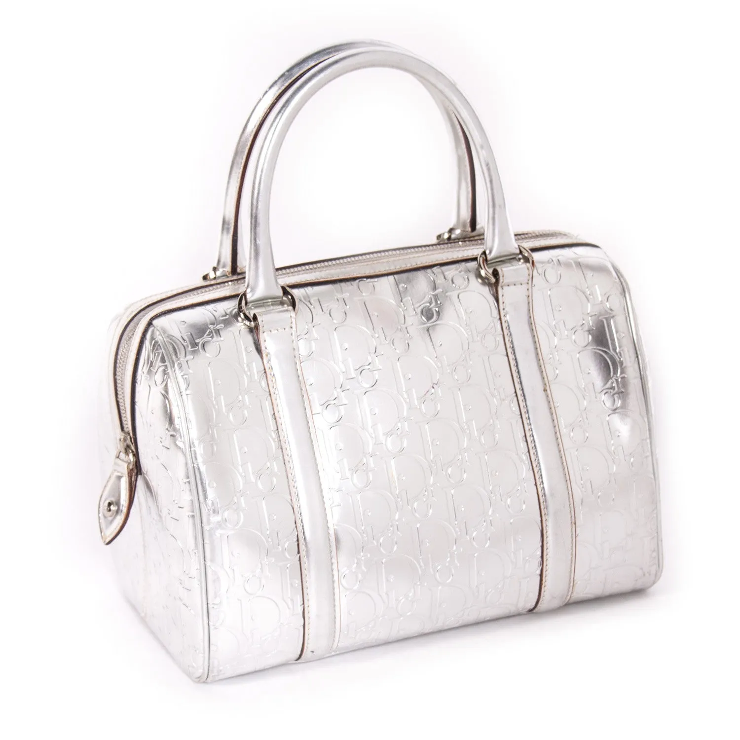 Christian Dior Metallic Boston Bag