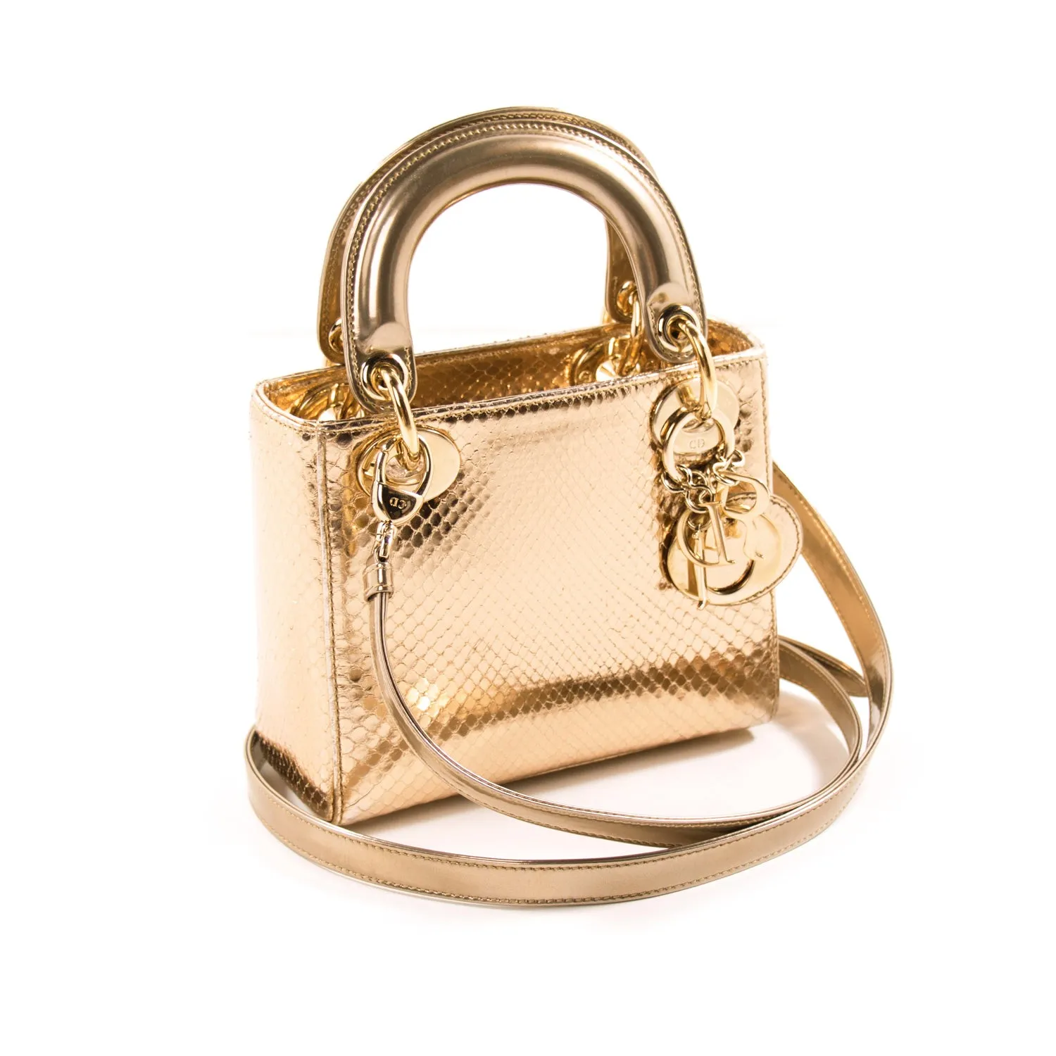 Christian Dior Mini Lady Dior Python