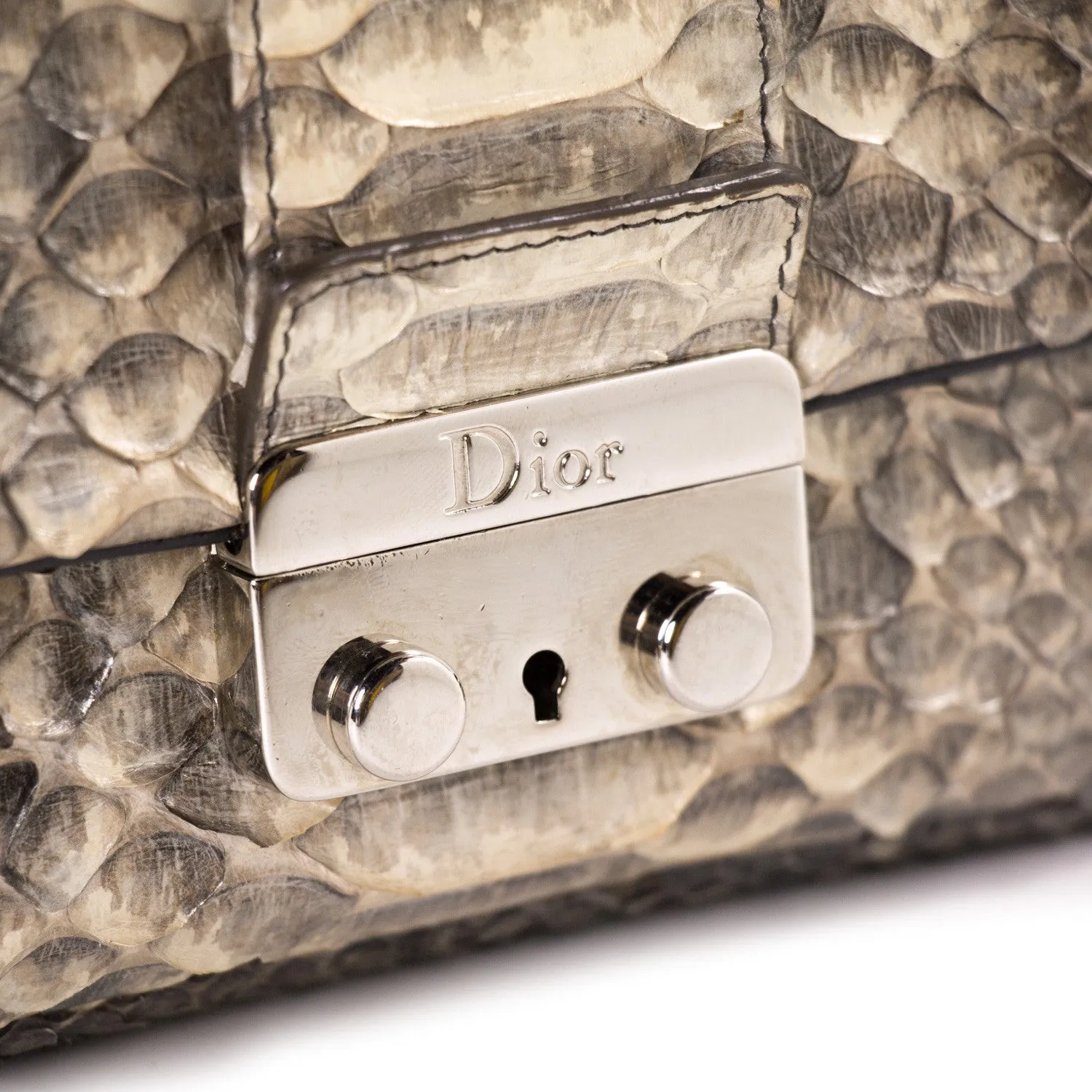 Christian Dior Miss Dior Python Flap Bag