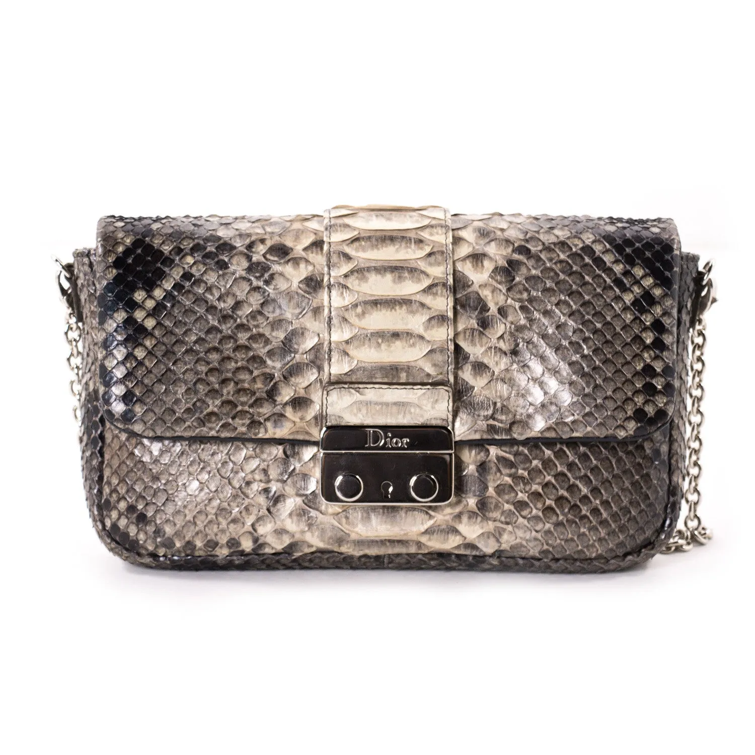 Christian Dior Miss Dior Python Flap Bag