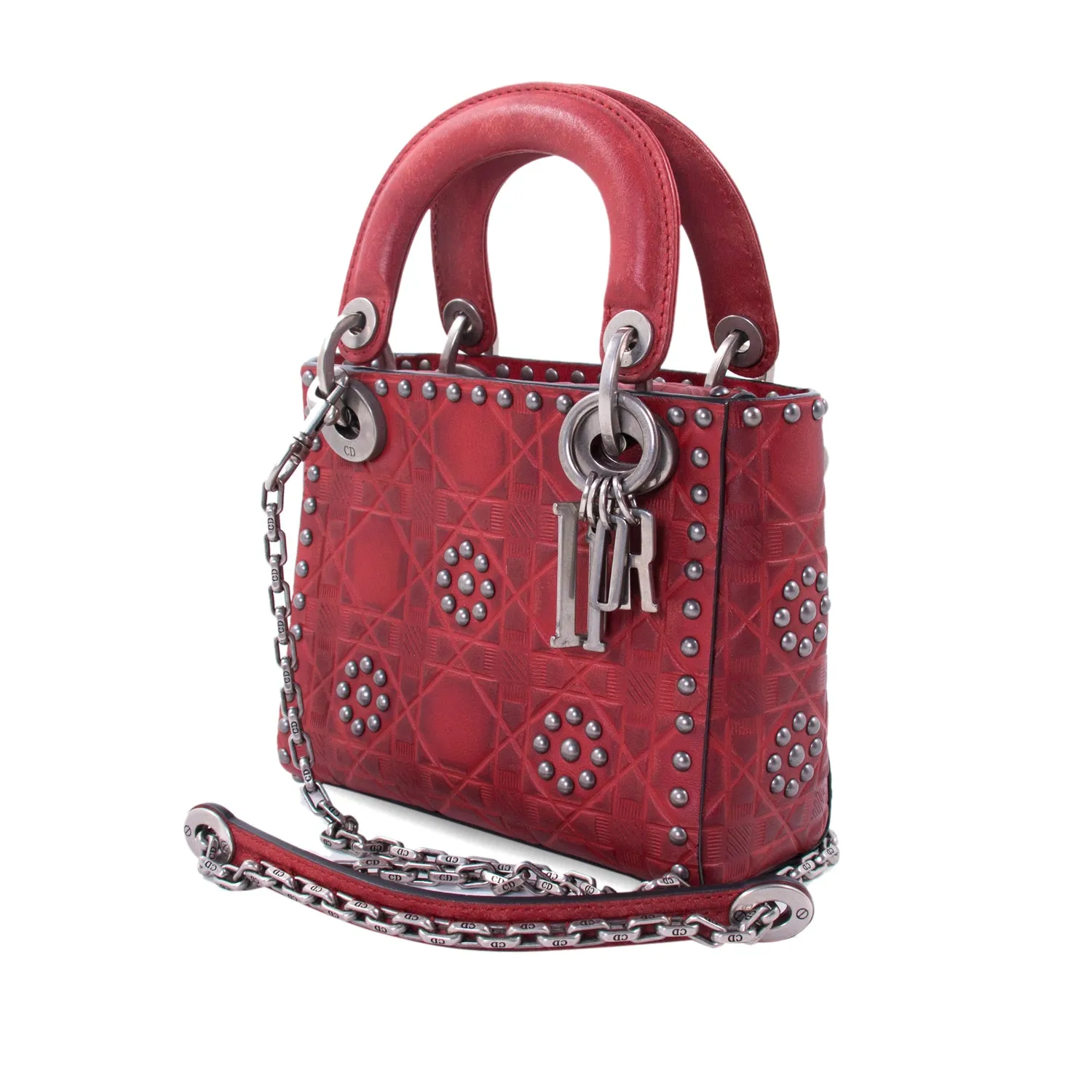 Christian Dior Studded Mini Lady Dior