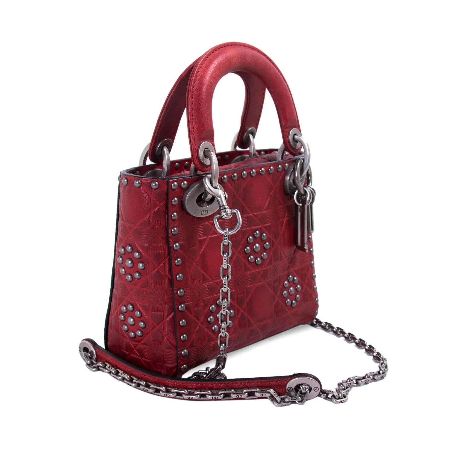 Christian Dior Studded Mini Lady Dior