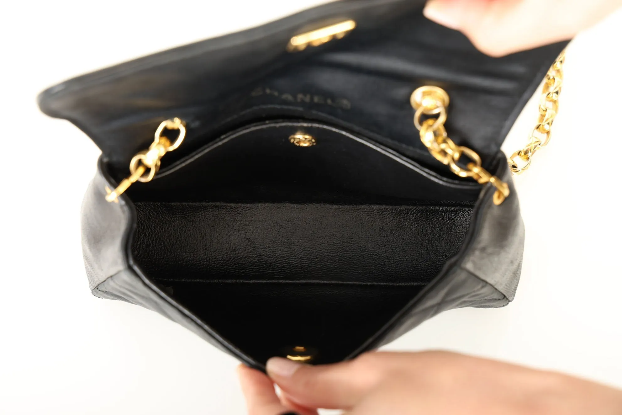 CL Satin & Lambskin Bijoux Mini Bag