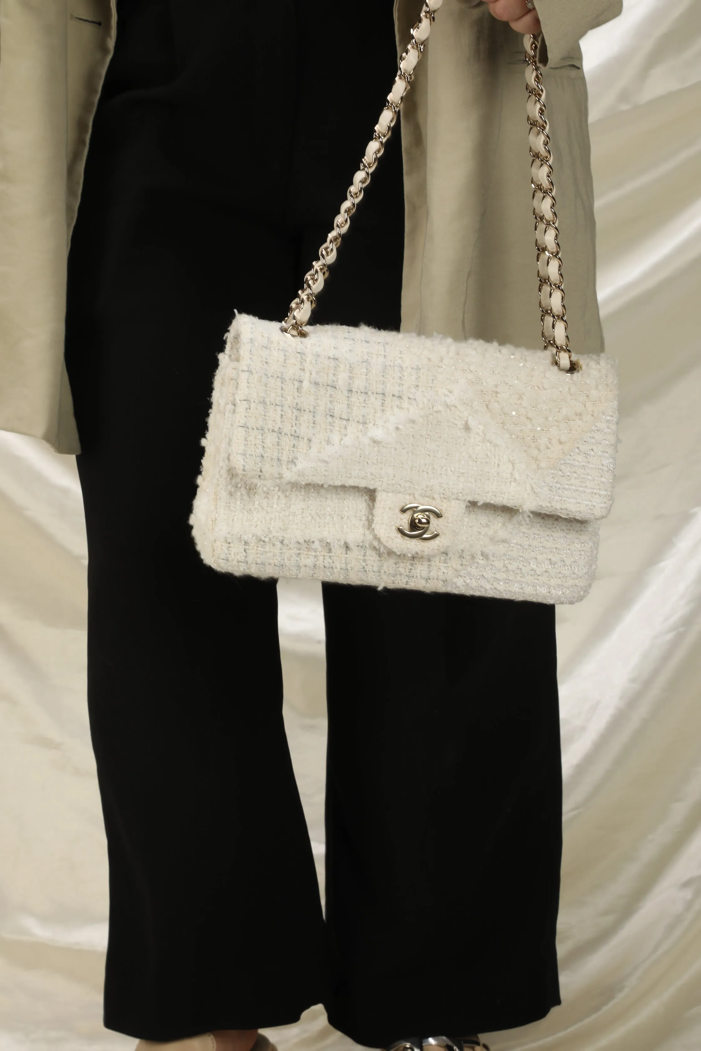 CL Tweed Flap Bag