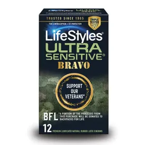 (d) Lifestyles Ultra Sensitive Bravo 12pk