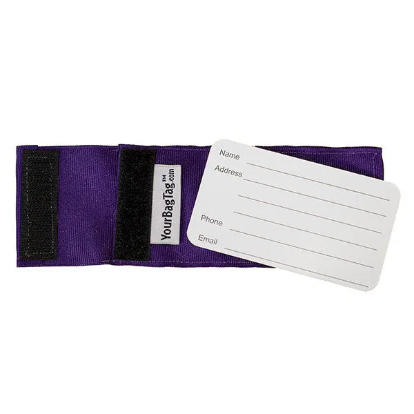 Dark Purple Luggage Tag