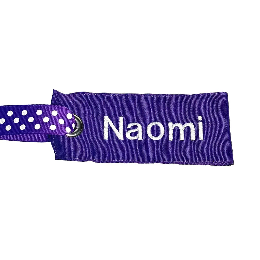 Dark Purple Luggage Tag