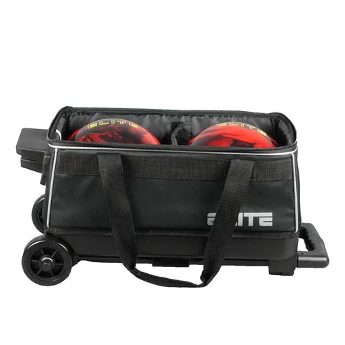 Elite Basic Double Roller Red Bowling Bag