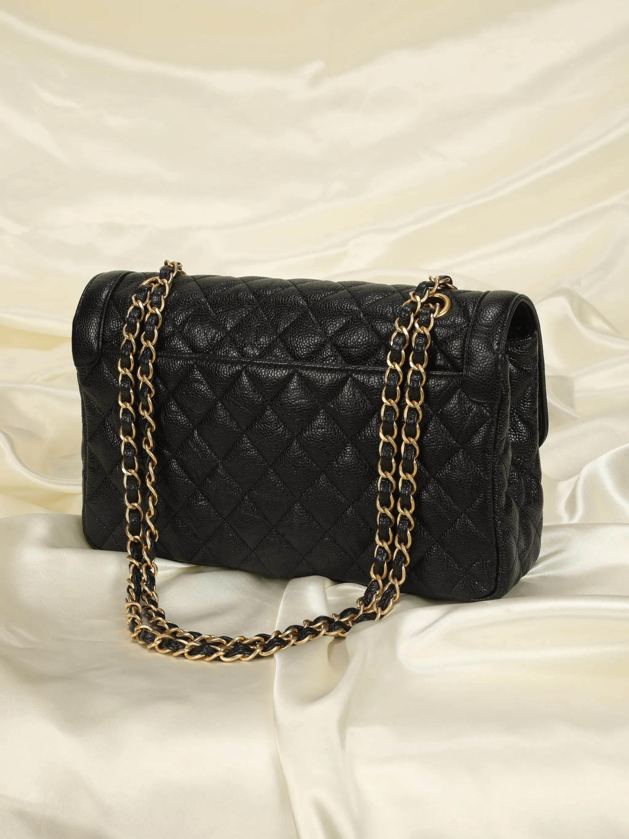 Extremely Rare CL Caviar Medium Paris Flap Bag