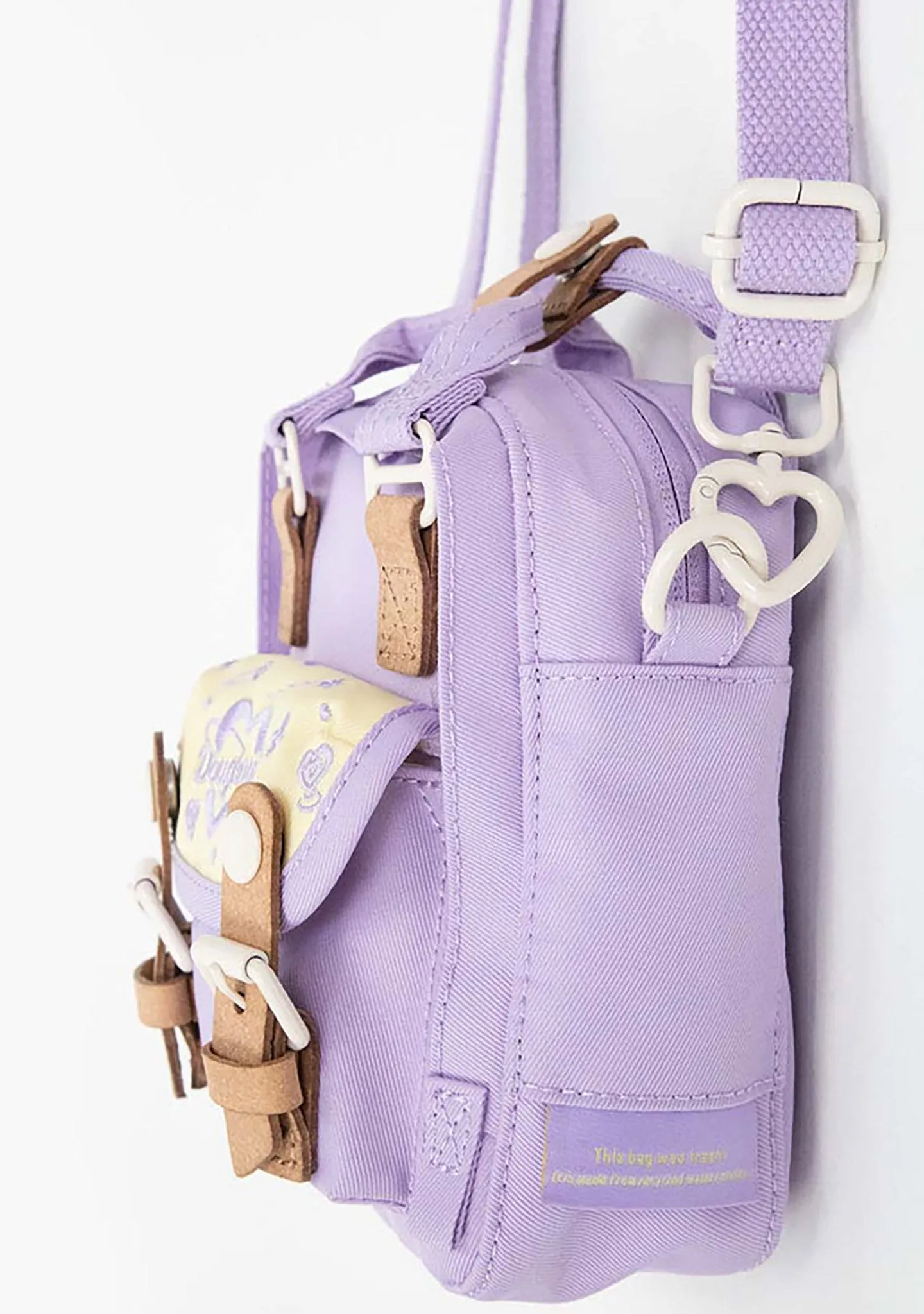 Kaleido Series Macaroon Tiny Crossbody Bag in Wisteria