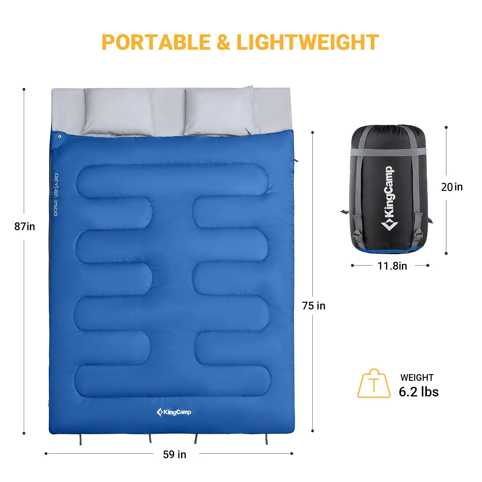 KingCamp Double Lightweight Sleeping Bag