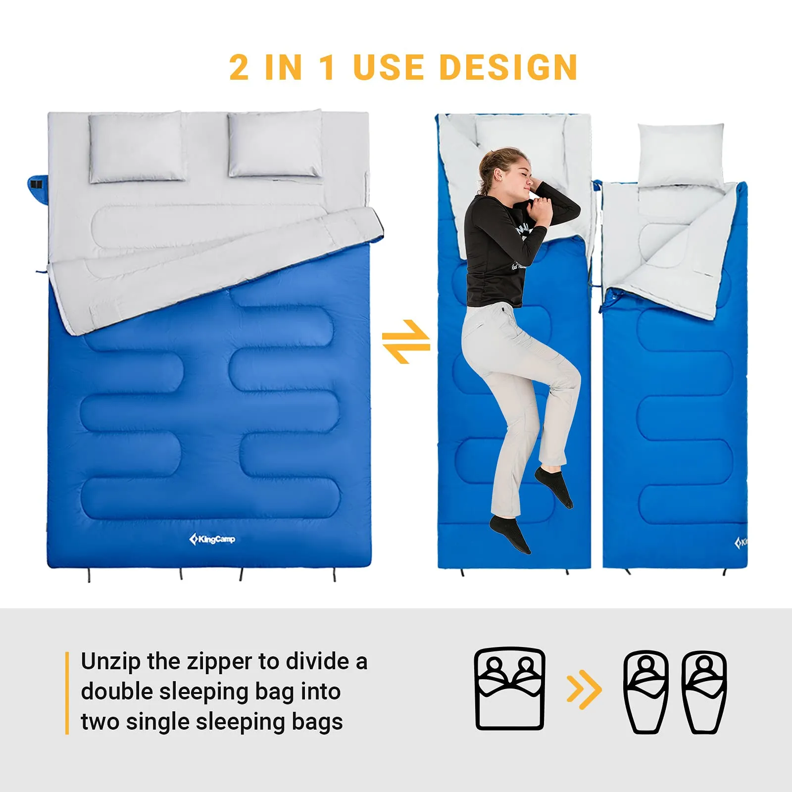 KingCamp Double Lightweight Sleeping Bag