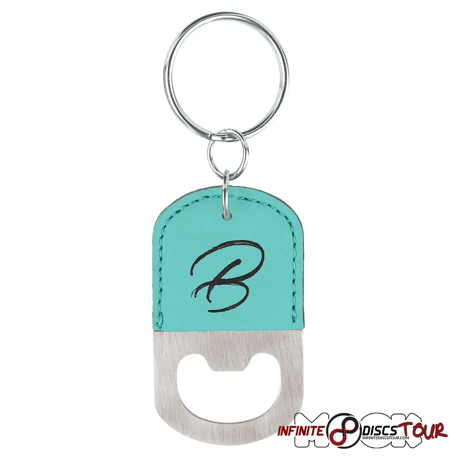 Leather Bottle Opener Bag Tag