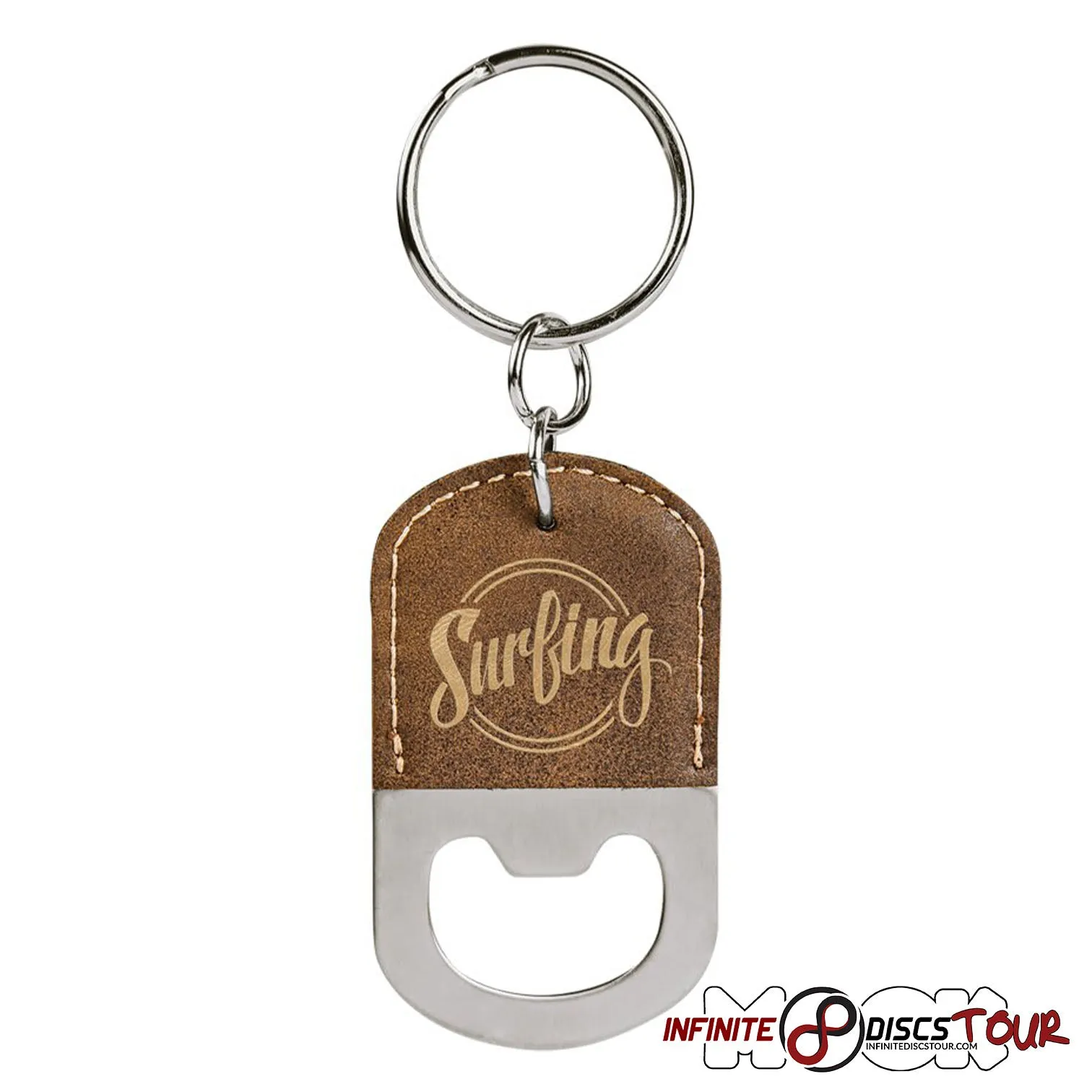 Leather Bottle Opener Bag Tag