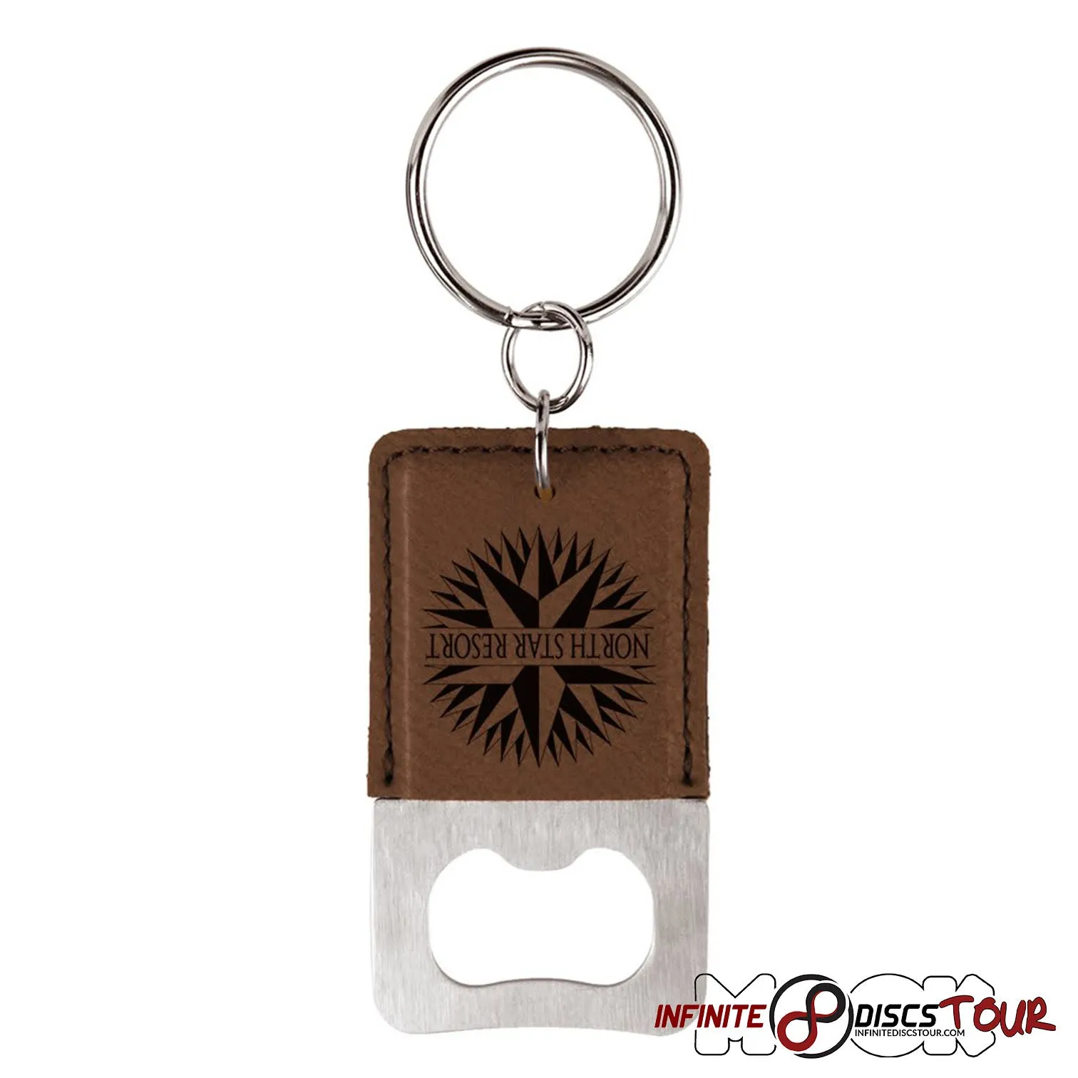 Leather Bottle Opener Bag Tag