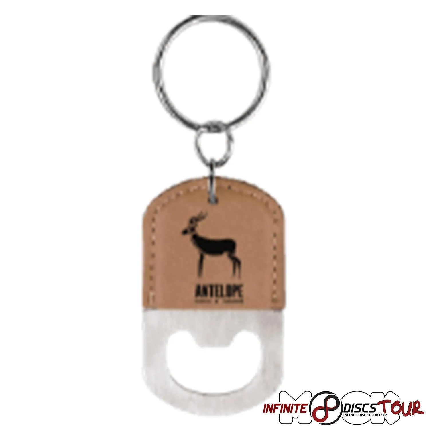 Leather Bottle Opener Bag Tag