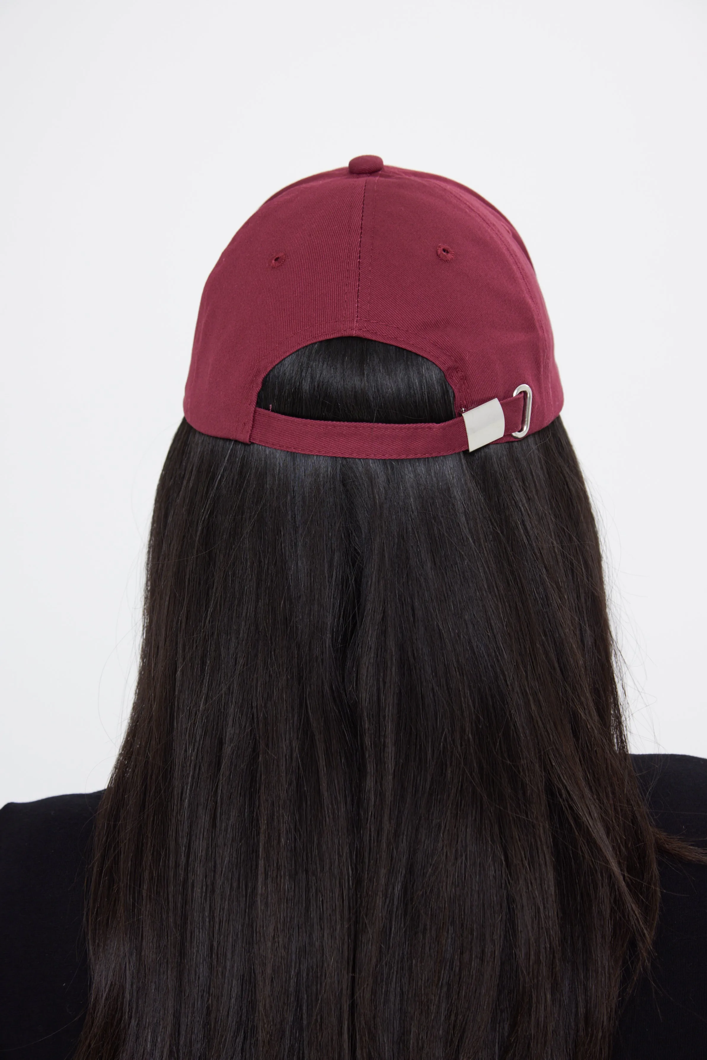 'London City Running Club' Cap in Burgundy Red