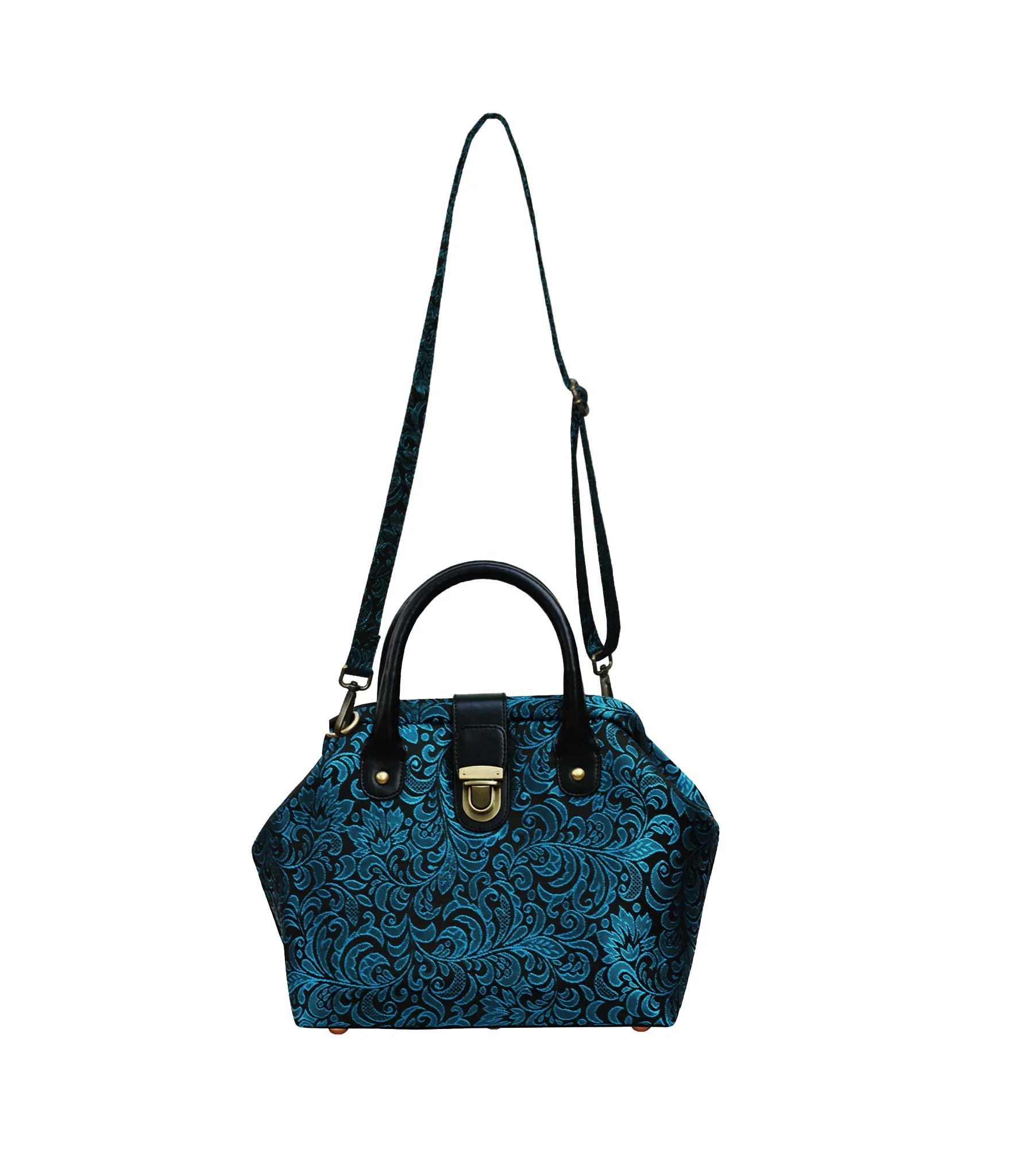 Mary Poppins Turquoise Brocade  Handbags