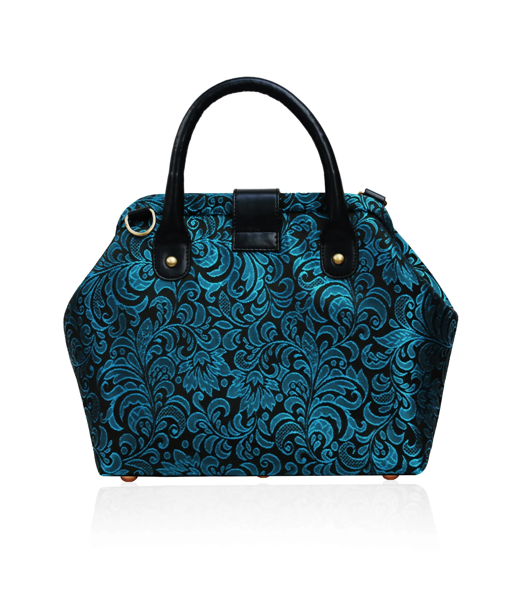 Mary Poppins Turquoise Brocade  Handbags