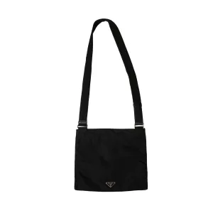 Prada Nylon Blackout Tessuto Crossbody Bag