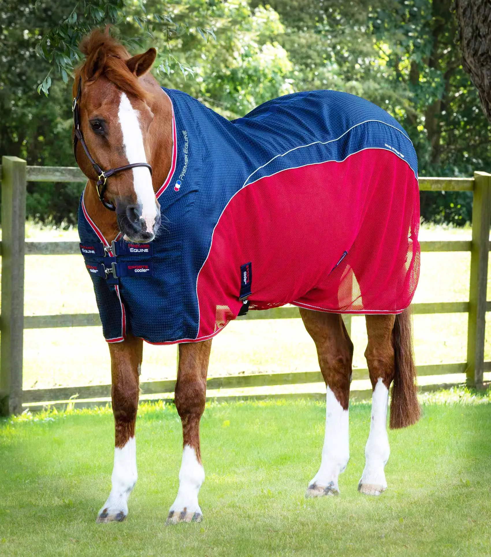 Premier Equine Sports Cooler Rug Navy