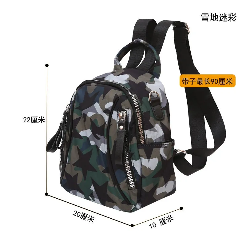 Qianpinyu Women's Casual Waterproof Street Backpack