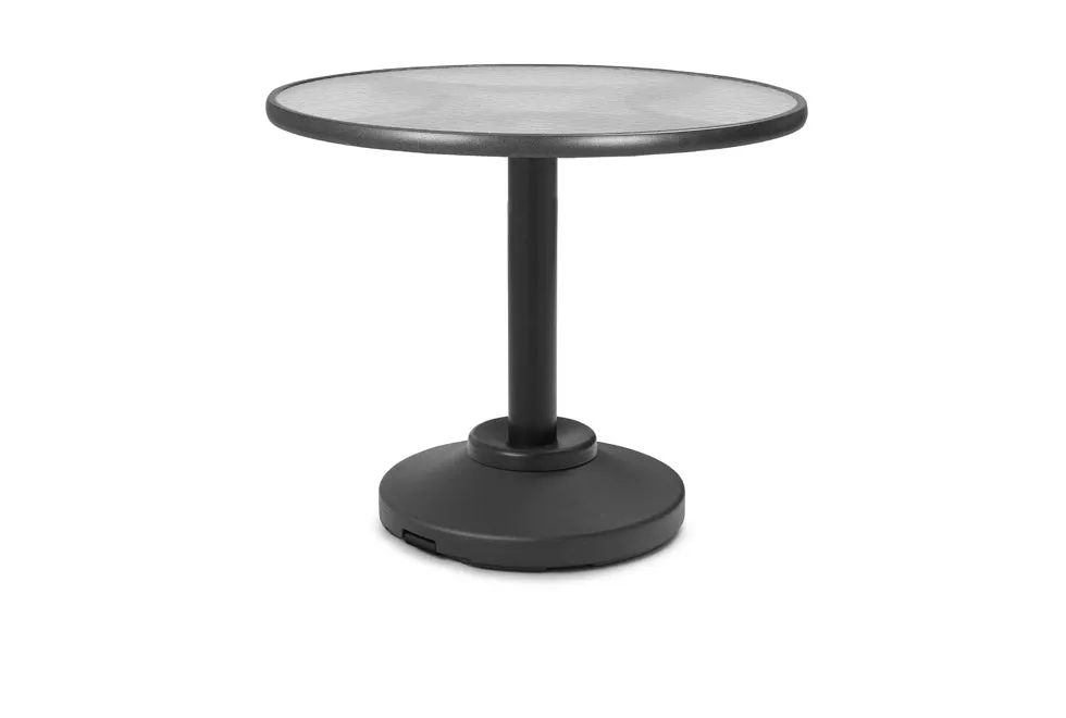 Round Glass Top Balcony Height Table