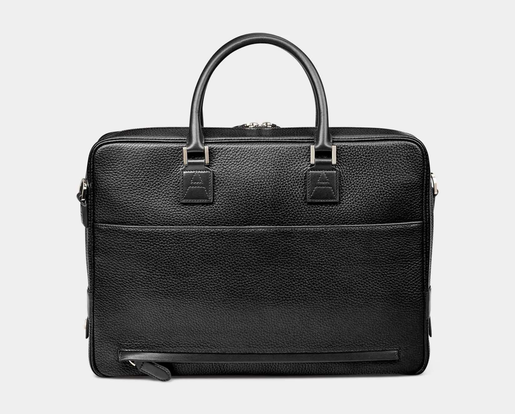 Small Mount Street Laptop Bag - Black Pebble