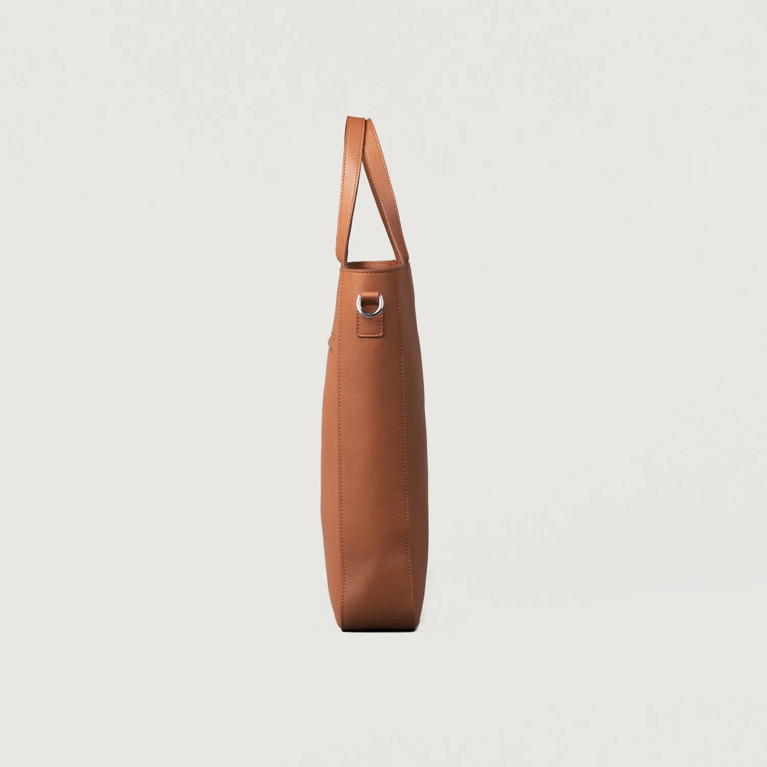 The Poet Brown Leather Tote Bag